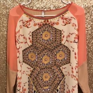 Anthropologie Cherry Blossom Dress Size Small EUC